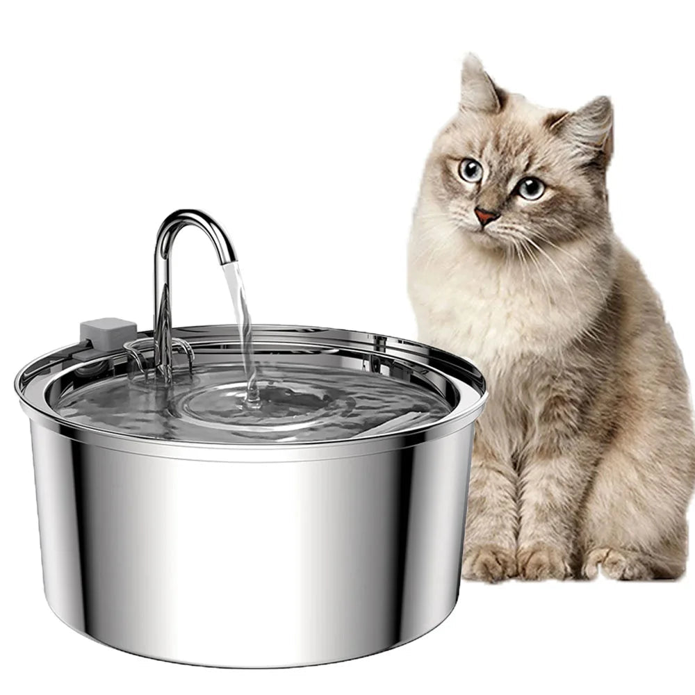 3.2L Stainless Steel Pet Water Fountain